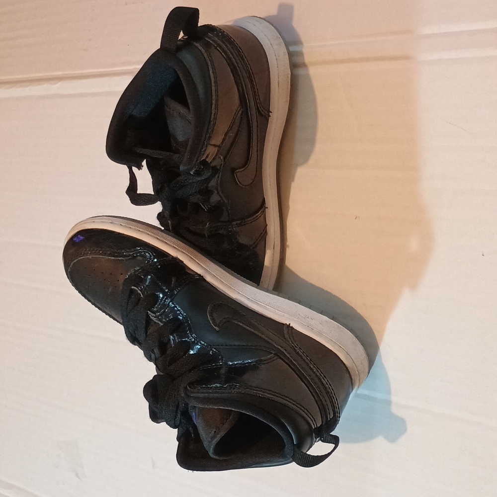 Nike Air Jordan Black and Purple Sneakers